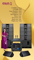Subwoofer passif haute puissance 1600W double 18 pouces avec caisson en contreplaqué/sortie stéréo 139dB SPL max - CM KS28
