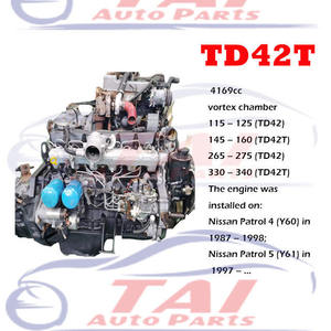 Motor Diésel Japonés Usado de 6 Cilindros y 4.2L TD42T en Buen Estado para Nissan Safari/Patrol (2001-2006) - Product Image 4