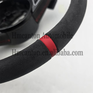 Alcantara พวงมาลัยสำหรับรถ Audi A3 A4 A5 A6L A8 Q3 Q4 Q5 Q5 Q7 Q8 TT B9 - Product Image 4