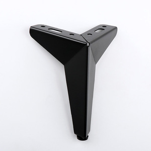 JINNATE Furniture Leg Iron Three Pronged Right Angled Table Support Heavy Duty Contemporary Design For Bedside Coffee Table - Product Image 4