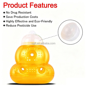Trampa para Abejas y Moscas de la Fruta en Forma de Calabaza, Reutilizable, de Material PP, Mata Avispas, para Apicultura, Nueva - Product Image 2