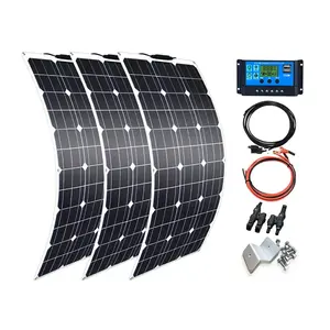 Tamanho personalizado flexível kit solar 12V100W 120W 150W 200W ETFE sunpower painel solar flexível para pequeno sistema