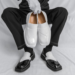 Nuevos Zapatos Oxford de Cuero para Hombre, Estilo Británico Casual de Lujo, Hechos a Mano, Impermeables, Color Verde Perenne, Formales, Sin Cordones, para Boda, Oficina, Profesionales - Product Image 3