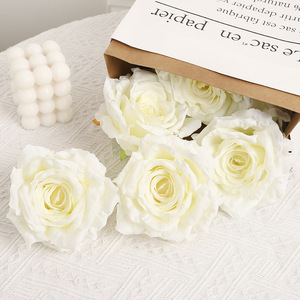 Cabezas de Rosas Artificiales de Seda, Flores de Alta Simulación para Decoraciones de Boda, Materiales para Arreglos DIY - Product Image 4