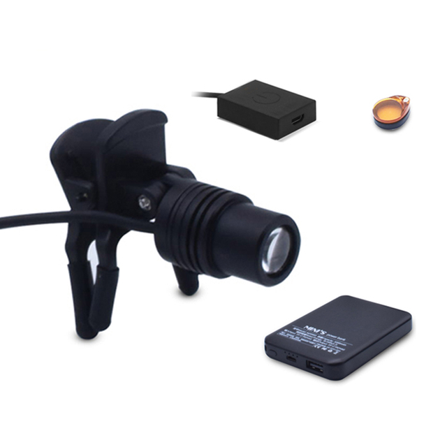 MT MEDICAL High Quality Medical Clip on Headlight LED 3W Adjustable Brightness 8 Hour Runtime for Surgical Examination
