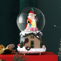 Boule à neige de Noël avec musique lumière led décor à la maison personnalisé bonhomme de neige de Noël boule de neige souvenir cadeau fête ornement