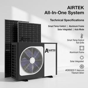 ปั๊มความร้อนพลังงานแสงอาทิตย์ OEM 10kw 20kw ERP A+++ Wifi ระบบทำความร้อนและความเย็น ปั๊มความร้อนแบบใช้พลังงานแสงอาทิตย์สำหรับทำน้ำร้อน มีตัวเลือกความจุหลายระดับ - Product Image 6