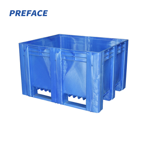 כלי טיפול בחומרי אריזה בכמויות גדולות, בעלות נמוכה, לייצוא, מותאם אישית, עמיד, מיכל משטחים מפלסטיק, קיבולת 1000 ק\\\"ג, 1 טון, דינמי - Product Image 4