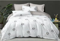 Parure de lit de luxe, taille extra large, douce, respirante, résistante aux plis, housse de couette double face en duvet, adaptée à toutes les saisons
