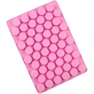 Mini Molde Vertical de Silicona de 55 Cilindros para Cera de Sellado Redonda, Herramientas para Preparación de Pasteles de Chocolate - Product Image 1