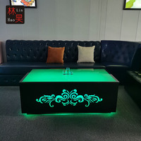 Linhao Table Cube lumineuse pour Bar, salon, Club, Table basse