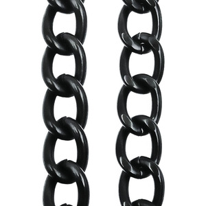 Cadena Electrophoretic Black de 1x4x6 a 2x8x11mm, Cadena Decorativa Industrial Removible para Letreros y Exhibidores Publicitarios - Product Image 3