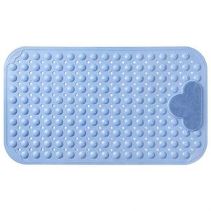 Alfombrillas de Baño Antideslizantes de TPE con Ventosas y Doce Orificios de Drenaje, Alfombrilla para Bañera de 15.7x27.5 Pulgadas - Product Image 1