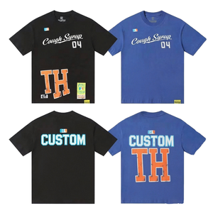 เสื้อยืดผู้ชายคอกลมแขนสั้นทรงโอเวอร์ไซส์ผ้าคอตตอน 100% คุณภาพสูง สไตล์วินเทจฟอกสี  รับสกรีนโลโก้ตามแบบ - Product Image 1