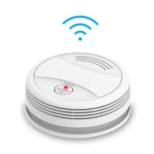 Wireless Photoelectric Smoke Leak Sensor Bell Smoke Device System Wifi Fire Alarm Tuya Smart Smoke Detector Manufacturer