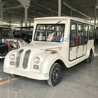 Meilleur prix – Voiture électrique vintage classique personnalisable 11 places pour excursions touristiques, avec structure en acier