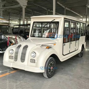 Mejor Precio, Vehículo Turístico Eléctrico Clásico Blanco para 11 Pasajeros, Auto Retro Vintage para Turismo con Batería de Litio - Product Image 6