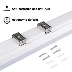 Hot Sale 0.6m 1.2m 2.4m Emergency Lighting Ip65 Ip66 Waterproof Full Pc <b>Led</b> Tri Proof Light Linkable Batten Linear Lamp Fixtures - Product Image 3