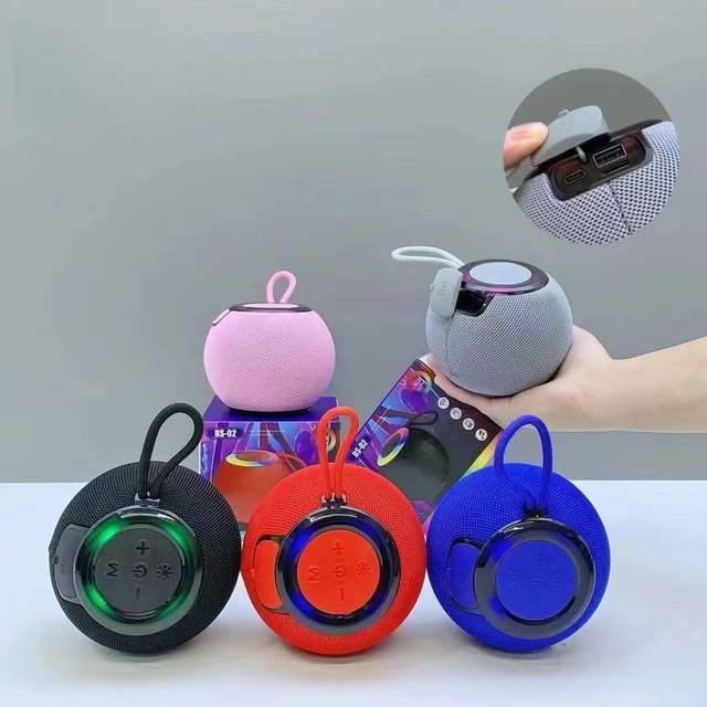 MQ BS02 Wireless Audio Speaker Portable Outdoor Mini Handle Speaker Bass Sound System TF Card Loud Sound Rechargeable