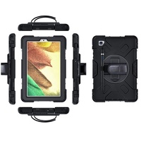 Étui de protection antichoc hybride robuste pour tablette PC pour Samsung Galaxy Tab A7 Lite 8.7 "pouces Housse de béquille