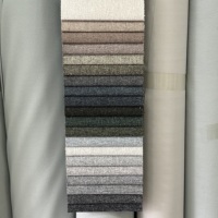Tissu d'ameublement 100% polyester mélangé aspect lin chiné, tissé texturé effet tweed pour canapé, chaise, coussin, tête de lit, décoration intérieure