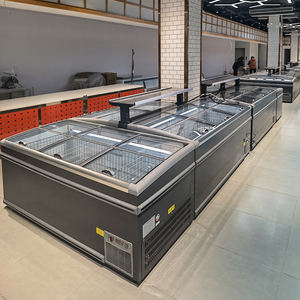 Puerta de vidrio comercial Isla de helados Congelador Supermercado Tipo combinado <span class=keywords><strong>Vitrina</strong></span> Congelador <span class=keywords><strong>Vitrina</strong></span> de refrigeración comercial - Product Image 2