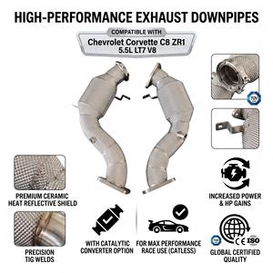 Collecteurs d'échappement thermiques Vortex pour Chevrolet Corvette C8 ZR1 5.5L Twin Turbo LT7 V8 – Kits de modification Bolt-On - Product Image 1