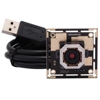 Módulo de cámara ELP 5MP OV5640 con controlador gratuito, cámara USB mini micro de 60 grados con autoenfoque para Linux Raspberry Pi
