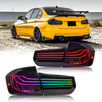 Feux arrière JC Upgrade Wholesale pour BMW Série 3 F30 F35 2013-2018, style laser, LED RGB, clignotants, ensemble de feux arrière