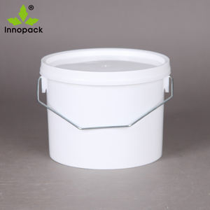 Seau en plastique recyclable personnalisé 2L avec couvercle et poignée pour peinture - Product Image 5