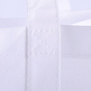 กระเป๋าหิ้วแบบหนาพิเศษ รีไซเคิลได้ พกพาสะดวก สำหรับซื้อของชำ ร้านค้าบูติก ปี 2025 ผลิตจากวัสดุ PP ทอแบบอัลตราโซนิก สีเขียว เป็นมิตรกับสิ่งแวดล้อม - Product Image 2