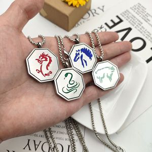 Accessoires Tendance Hip Hop Pendentif en Acier Inoxydable Collier Zodiaque Jackie <span class=keywords><strong>Chan</strong></span> - Product Image 4