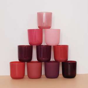 Lọ đựng nến thủy tinh trống, nhiều màu sắc, độc đáo, bán buôn năm 2023, sang trọng, dùng để làm nến - Product Image 3