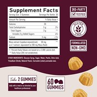 Gomitas de Raíz de Maca de Marca Privada Premium, Suplemento Dietético Herbal para Aumentar la Energía, Gomitas para Adultos para Apoyar la Salud Reproductiva
