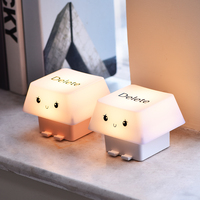 Lampe de bureau LED rechargeable USB portable avec abat-jour de nouveauté de fonction de gradation pour l'alimentation cc de salon