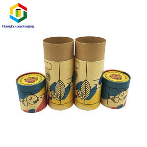 Logotipo de impresión personalizado de copa cilindro tubo de papel Kraft reciclable redondo tubos de cartón - Product Image 5