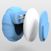 Étui de support d'étiquette d'air étanche anti-perte pour enfants pour Apple Airtag, étui de traqueur GPS caché en silicone avec broche