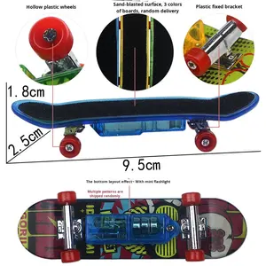 Finger Skateboard, cadeau promotionnel, mini skateboard à LED, <span class=keywords><strong>Tech</strong></span> <span class=keywords><strong>Deck</strong></span>, jouet de skateboard, skateboard en plastique, trottinette à doigts - Product Image 3