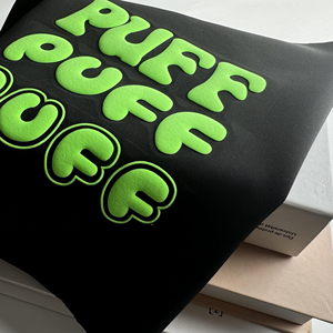 कस्टम लोगो 3 डी पफ प्रिंटिंग शर्ट कस्टम पुफ प्रिंट शर्ट 100% कस्टम सूती टी शर्ट - Product Image 1