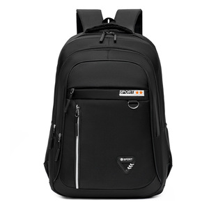 Men's <b>Backpack</b> Large Capacity Laptop <b>Compartment</b> Casual Business Commute Travel School Bag Black Green Blue Orange - Product Image 5