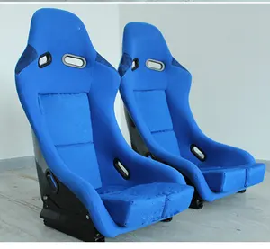 Asiento trasero de carreras fijo, cubo completo, azul, para coche deportivo, UTV, ATV, VIOS, MAZDA, HONDA, VW, TOYOTA