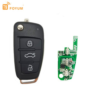 OEM ODM A6 TY Series 3-Tombol gantungan kunci mobil pengendali jarak jauh Universal lipat multi-fungsi kode tetap logam - Product Image 4