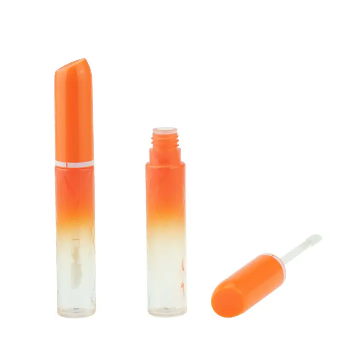 Slanted lipstick lip gloss tube Orange gradient spraying