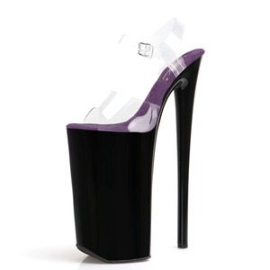 Tacones Altos Transparentes de 26 cm para Mujer, Peep Toe, Sensuales, para Club Nocturno, Bailarina Exótica, Pole Dance, 10 Pulgadas - Product Image 4