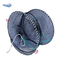 Piège à crabes de haute qualité en HDPE, piège à ressort 45*20cm, cage de pêche pliable pour homards
