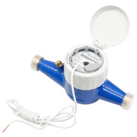 Compteur d'eau à cadran sec multi-jets en laiton avec sortie impulsionnelle BMAG ISO4064 IP68 R160 DN15 DN20 longueur 190 mm