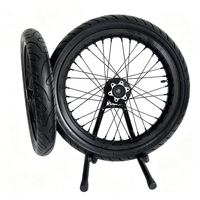 طقم عجلات سوبرموتو مع إطارات 70/90-17 و90/80-17 لدراجات الكهربائية والدراجات النارية، قطع غيار لـ Surron Light Bee وTalaria MX3/MX4