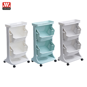 Carrito <span class=keywords><strong>de</strong></span> Plástico Haixing <span class=keywords><strong>de</strong></span> 2/3 Niveles con Ruedas para Organizar Ropa, Juguetes y Artículos <span class=keywords><strong>de</strong></span> Baño - Product Image 3