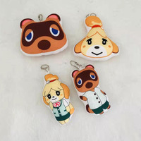 OEM personnalisé logo imprimé PP coton anime pas cher charme de personnage de dessin animé oreiller en peluche porte-clés