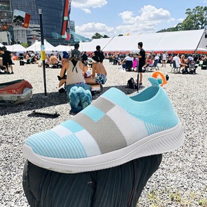 Espadrilles légères en tricot pour femmes, pour l'été, l'automne, l'hiver, chaussures de course décontractées - Product Image 1